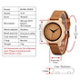 Bobo bird men s wooden watch with leather strap quartz movement sports casual watches gift with box 6