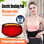 USB Back Support Belt Waist Brace for Relief Pain Relief Muscle Warmer Therapy thumbnail