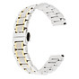 Luxury stainless steel solid links watch band strap butterfly buckle belt 18 19 20 21 22mm 2