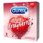 Nhập DUREX1212_Giảm 12% max 12K_Bao Cao Su Durex Sensual Strawberry (3 Chiếc) thumbnail