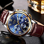 Mens watches waterproof business dress analog quartz watch men luxury brand lige date sport brown leather clock 3