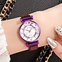 Women s Alloy Magnet Buckle Strap Diamond Roman Quartz Watch Fashion Simple Decoration Watch Gift thumbnail