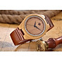 Tamlee bamboo wooden mens watch with cow leather strap quartz analog fashion casual unisex wood engraved lightweight wristwatch 3