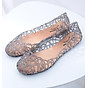 Giày búp bê nữ đế bằng nhựa đi mưa siêu bền đi thoáng và êm chân full size nhiều màu V217 thumbnail