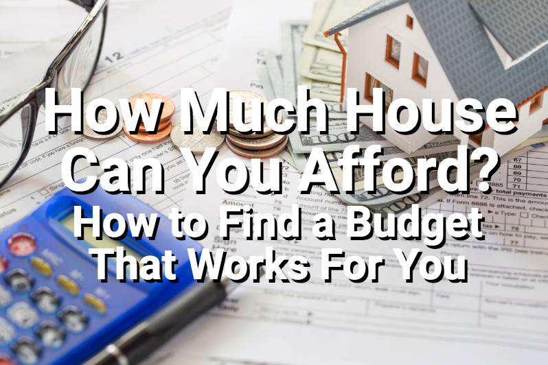 Finding a home budget with calculator and papers