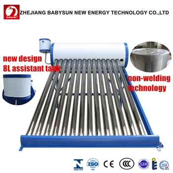 High Quality Supreme Solar Water Heater With New Design 8l Side