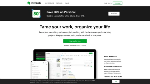 evernote.com screenshot