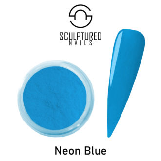colored acrylic powder neon blue