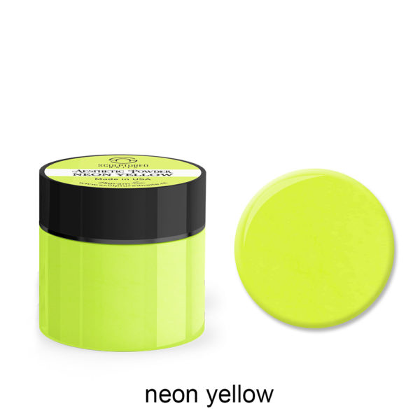 Colored Acrylic Powder NEON YELLOW 25gram