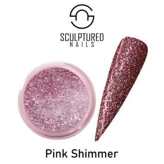Glitter acrylic powder pink shimmer