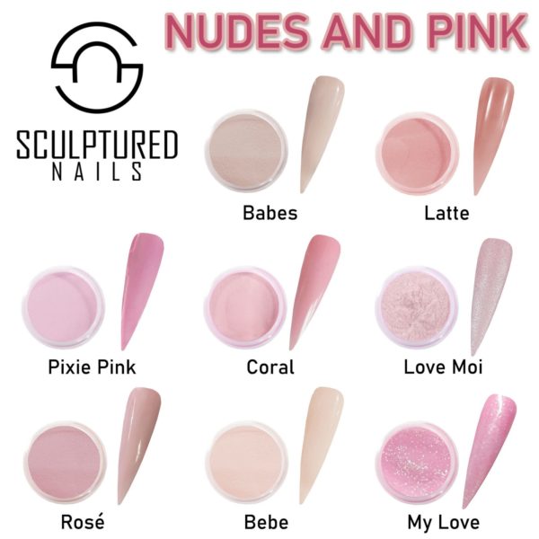 nudes and pink