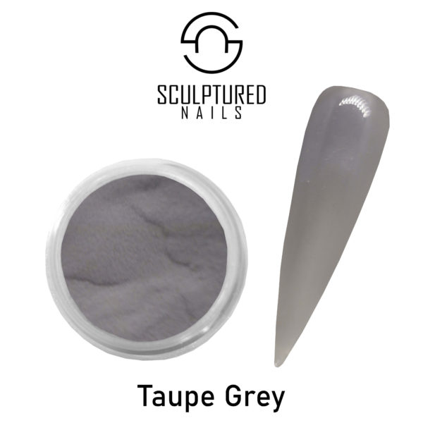 colored acrylic powder taupe grey