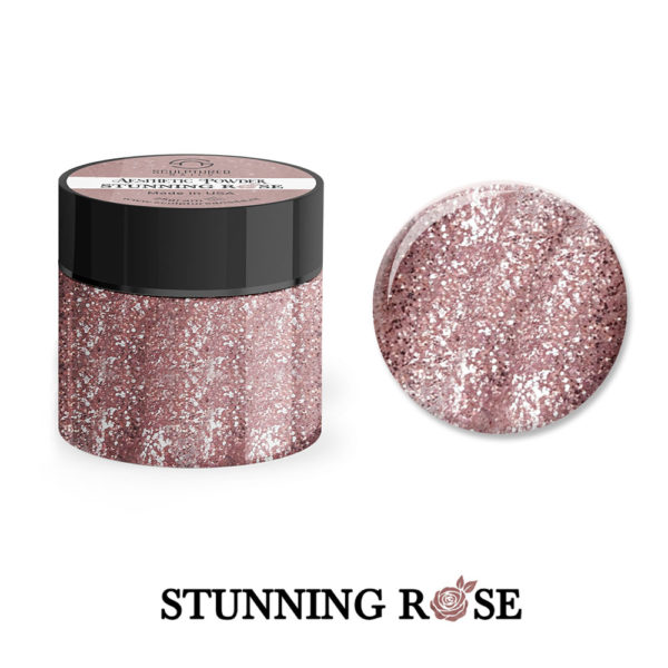 Glitter Acrylic Powder STUNNING ROSE 25gram