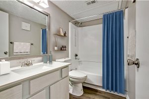 Apartment clean bathroom