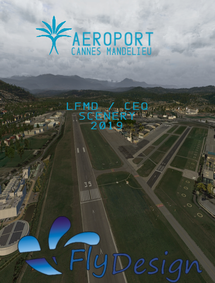 LFMD/CEQ CANNES - MANDELIEU AIRPORT 2019 X-PLANE 10/11