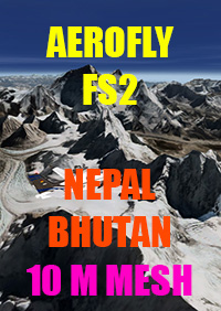 AEROFLY FS2 NEPAL BHUTAN 10 M MESH