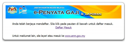 E-penyata gaji online www.anm.gov.my E