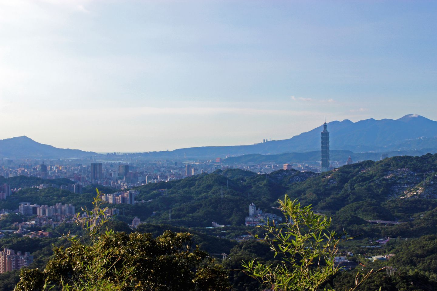 View of Taipei City from the Maokong Gondola