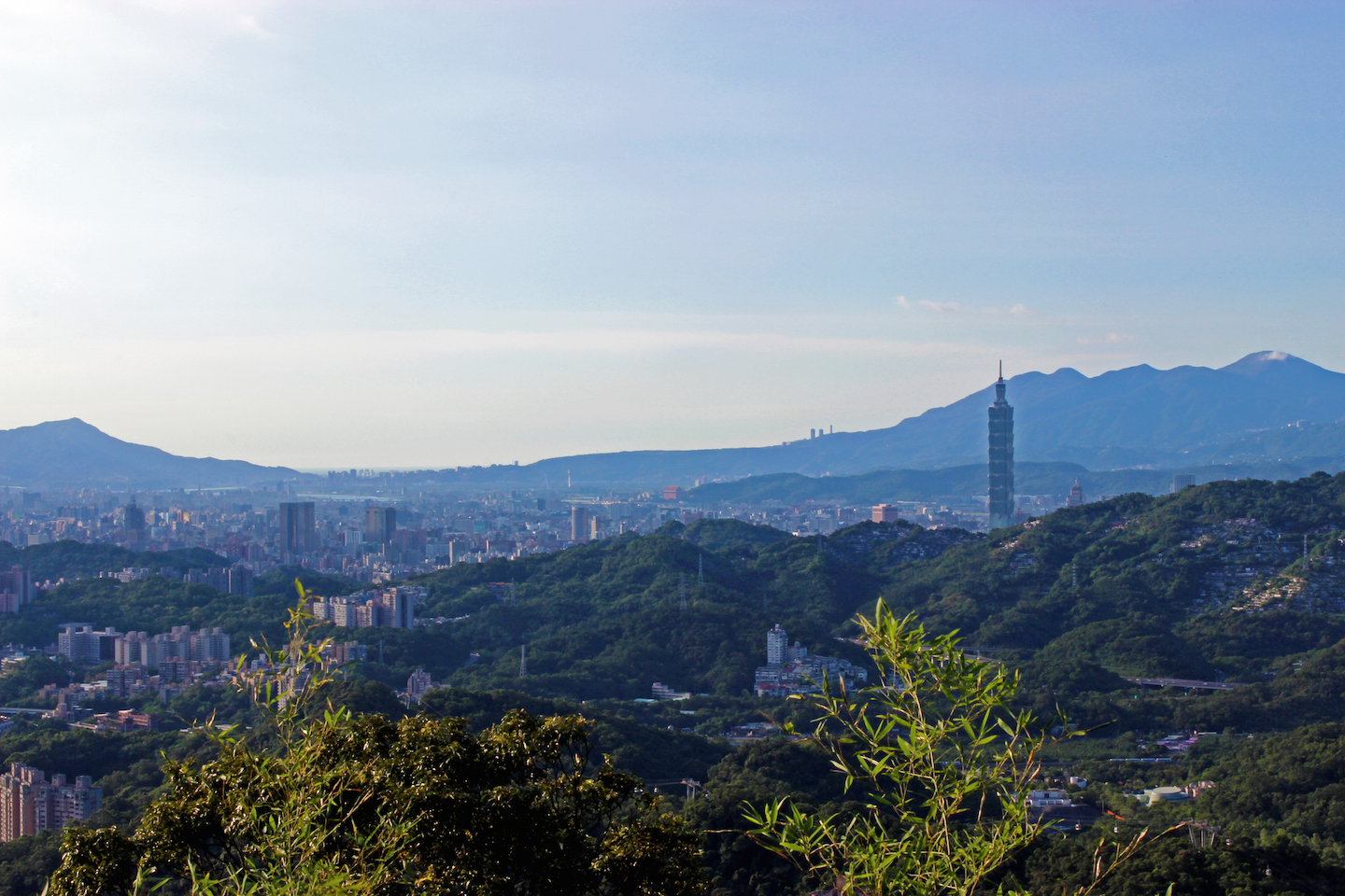 View of Taipei from Maokong Gondola