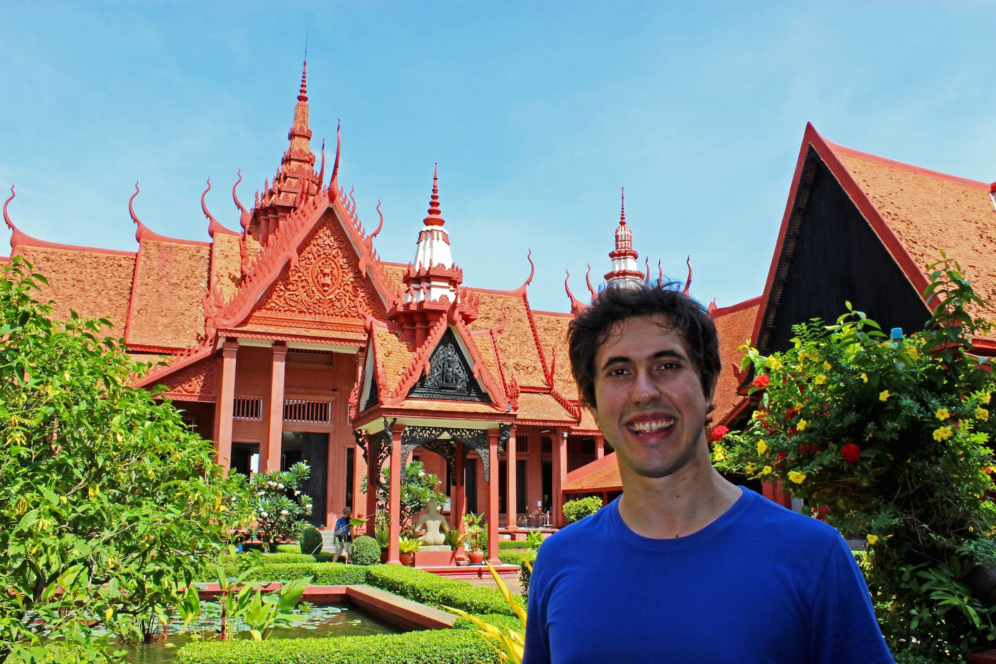 Carlos at the National Museum in Phnom Penh