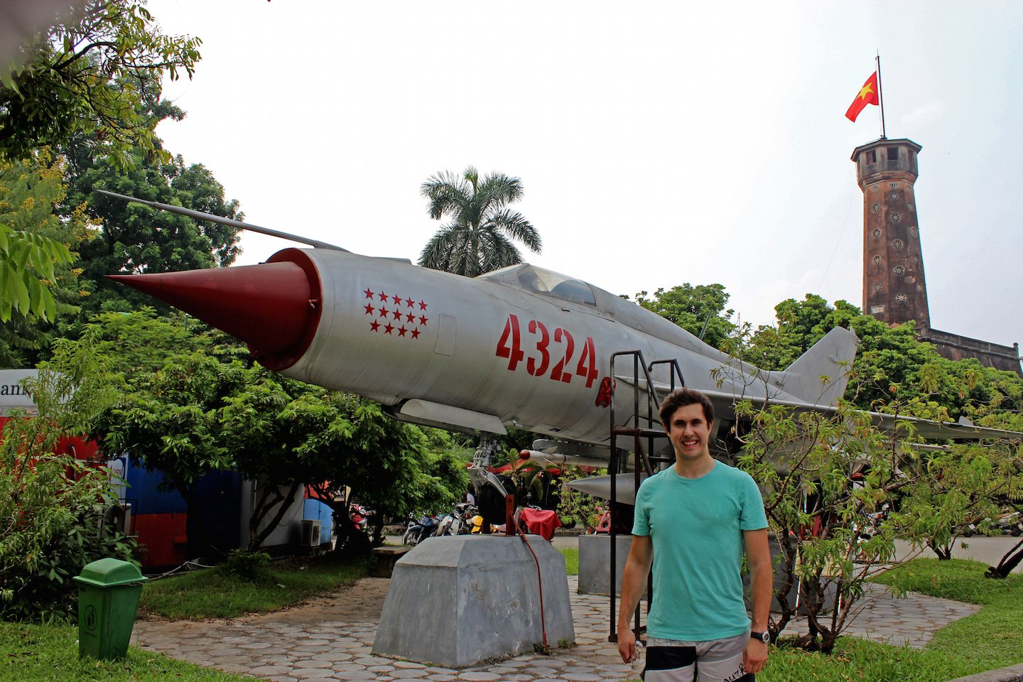 Carlos at the War Museum in Hanoi