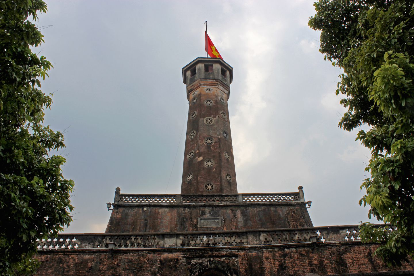 Close-up of the Flag Tower
