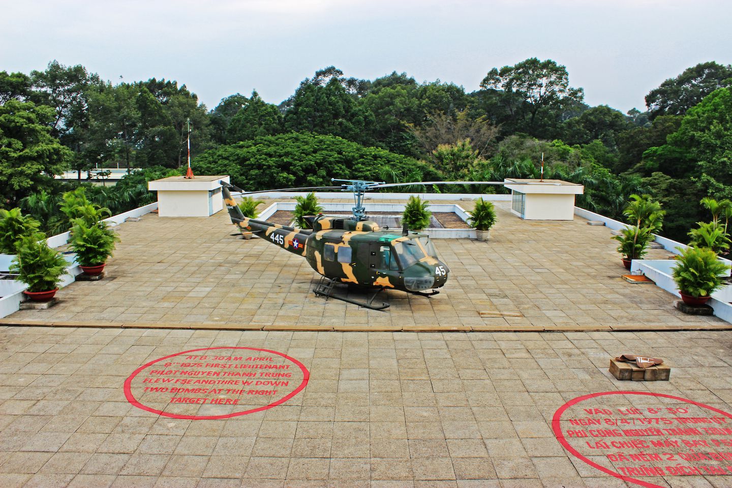 Helipad at the Independence Palace
