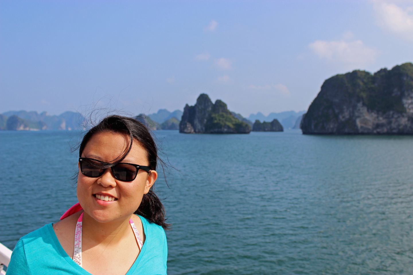 Julie in Ha Long Bay