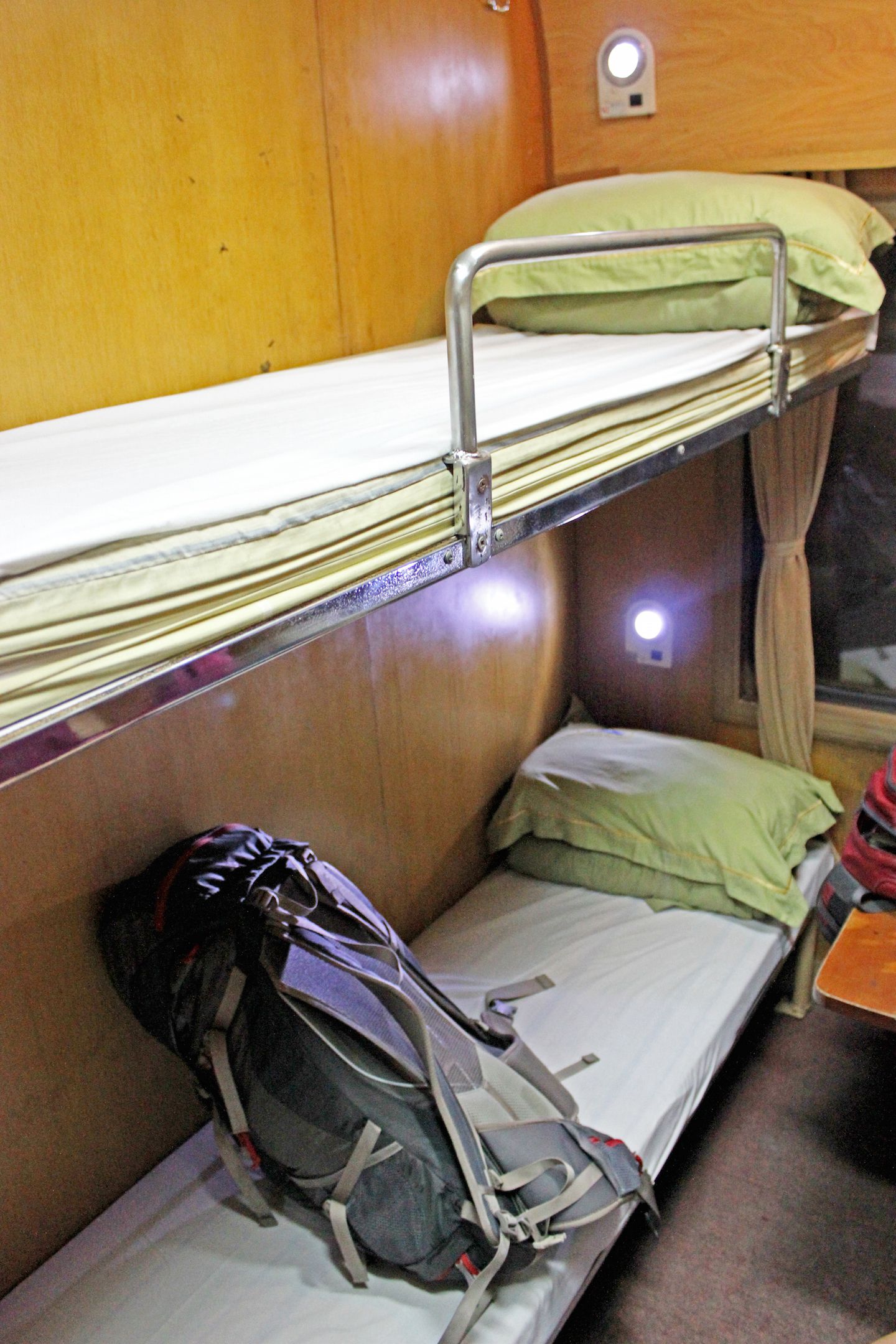Our train compartment from Da Nang to Nha Trang