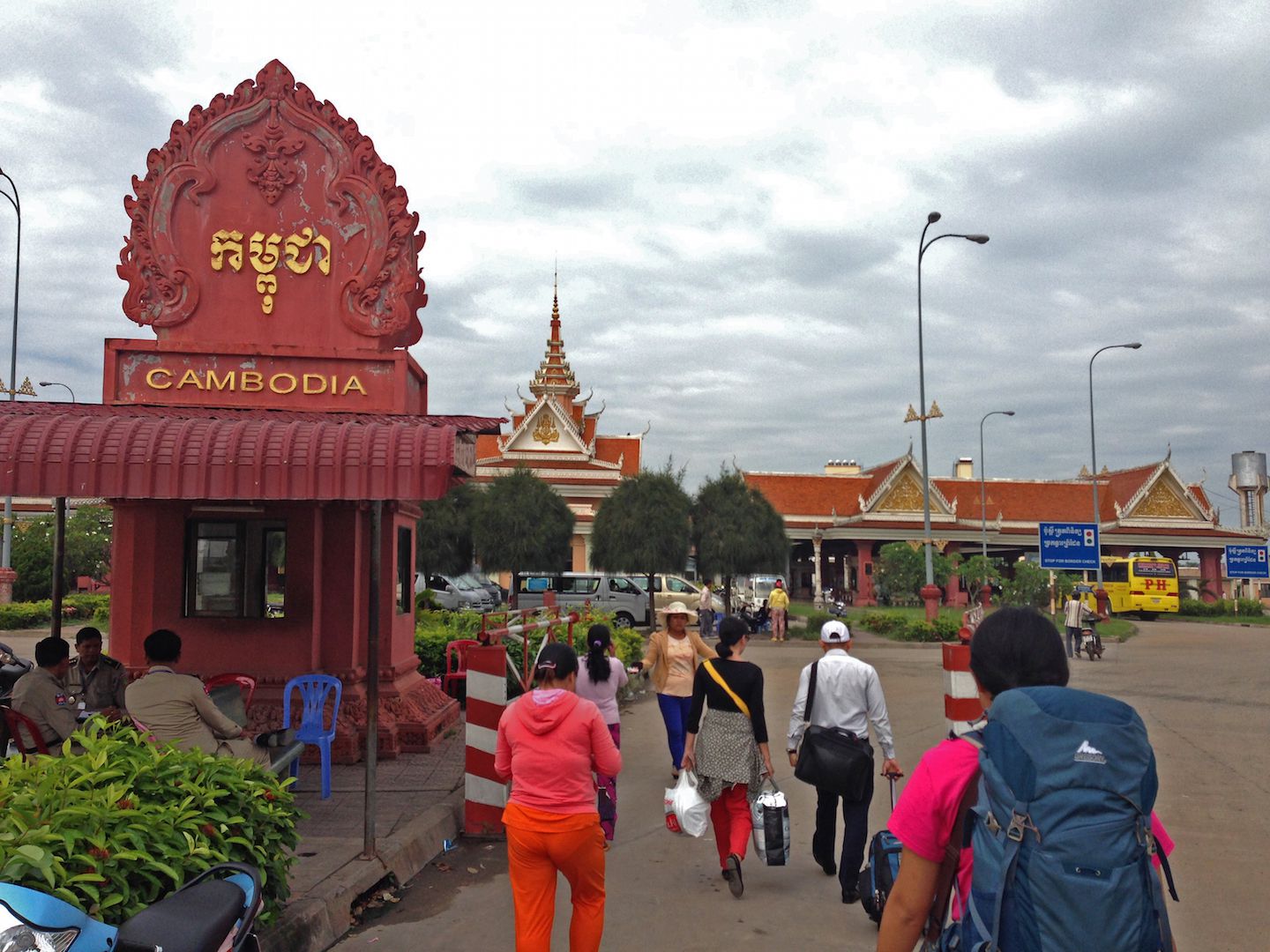 Stepping on Cambodian soil
