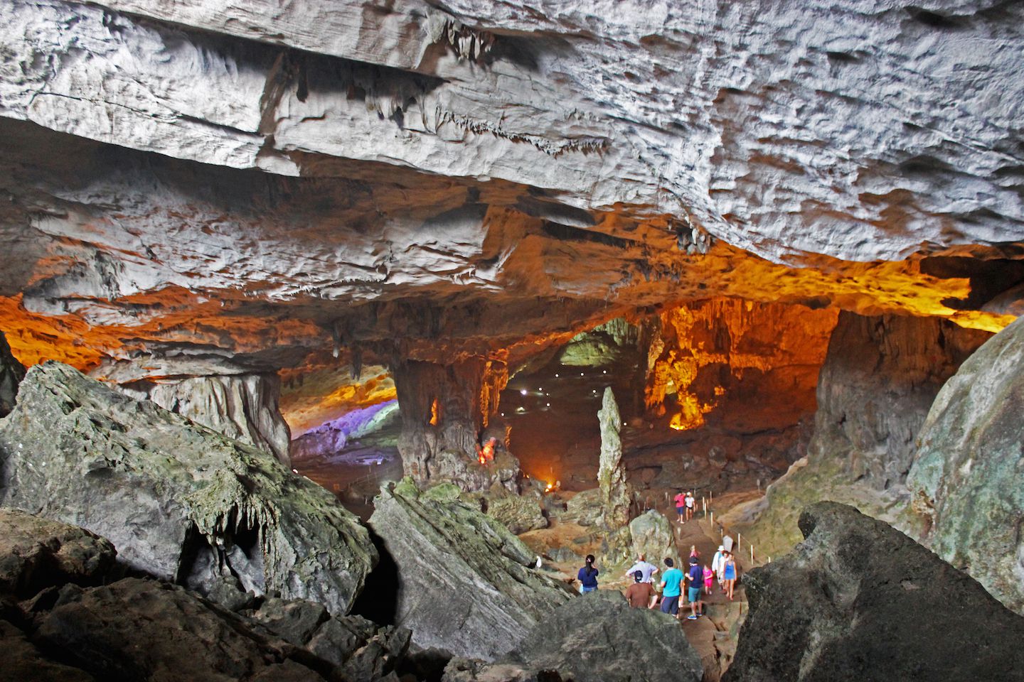 Walking inside Surprising Cave