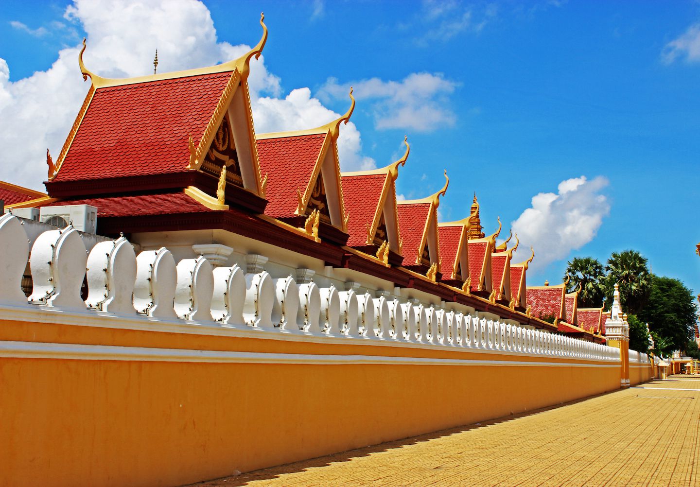 Walls of the Royal Palace in Phnom Penh