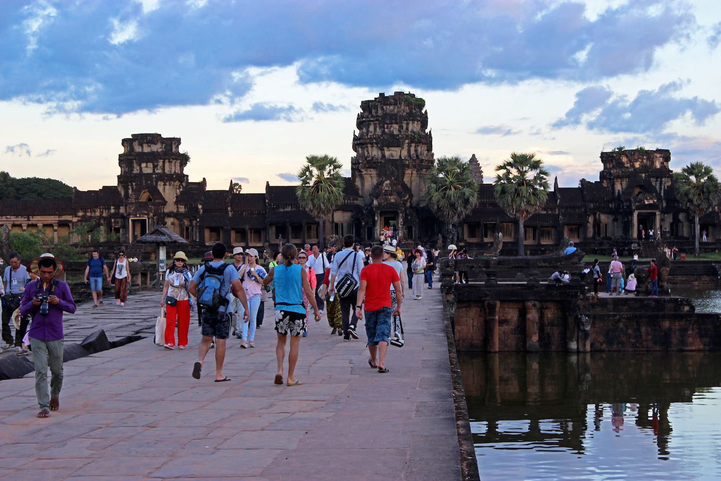 Bridge over the moat of Angkor Wat
