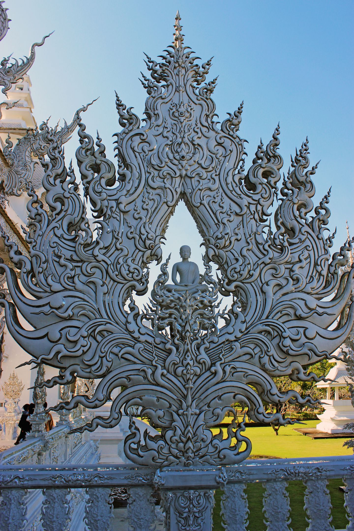 Buddha statue at the White Temple in Chiang Rai