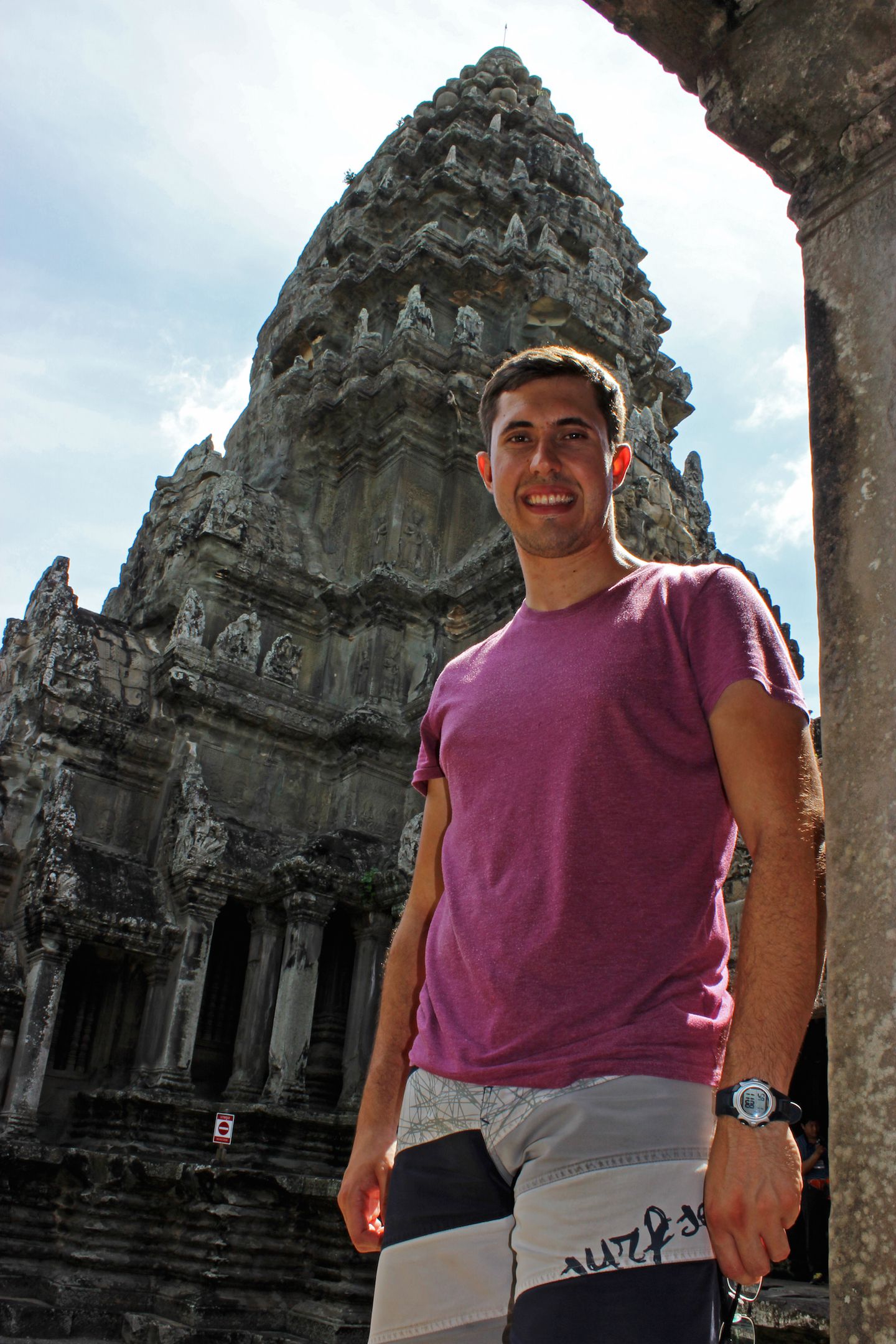 Carlos at Angkor Wat, Cambodia