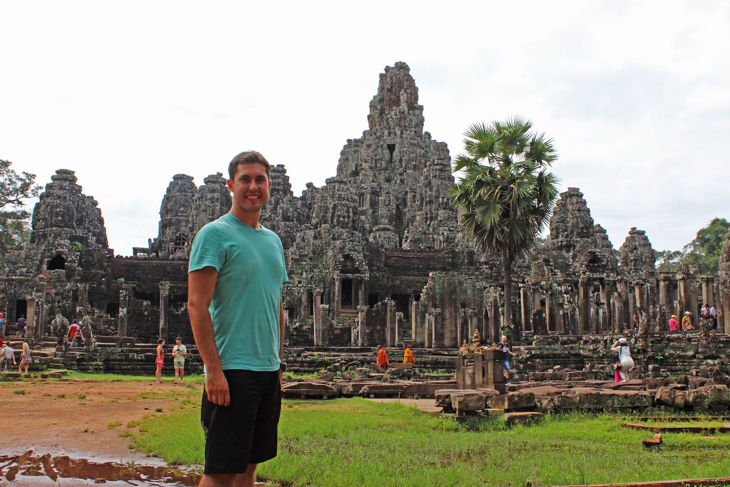 Carlos at the Bayon in Angkor Thom, Cambodia