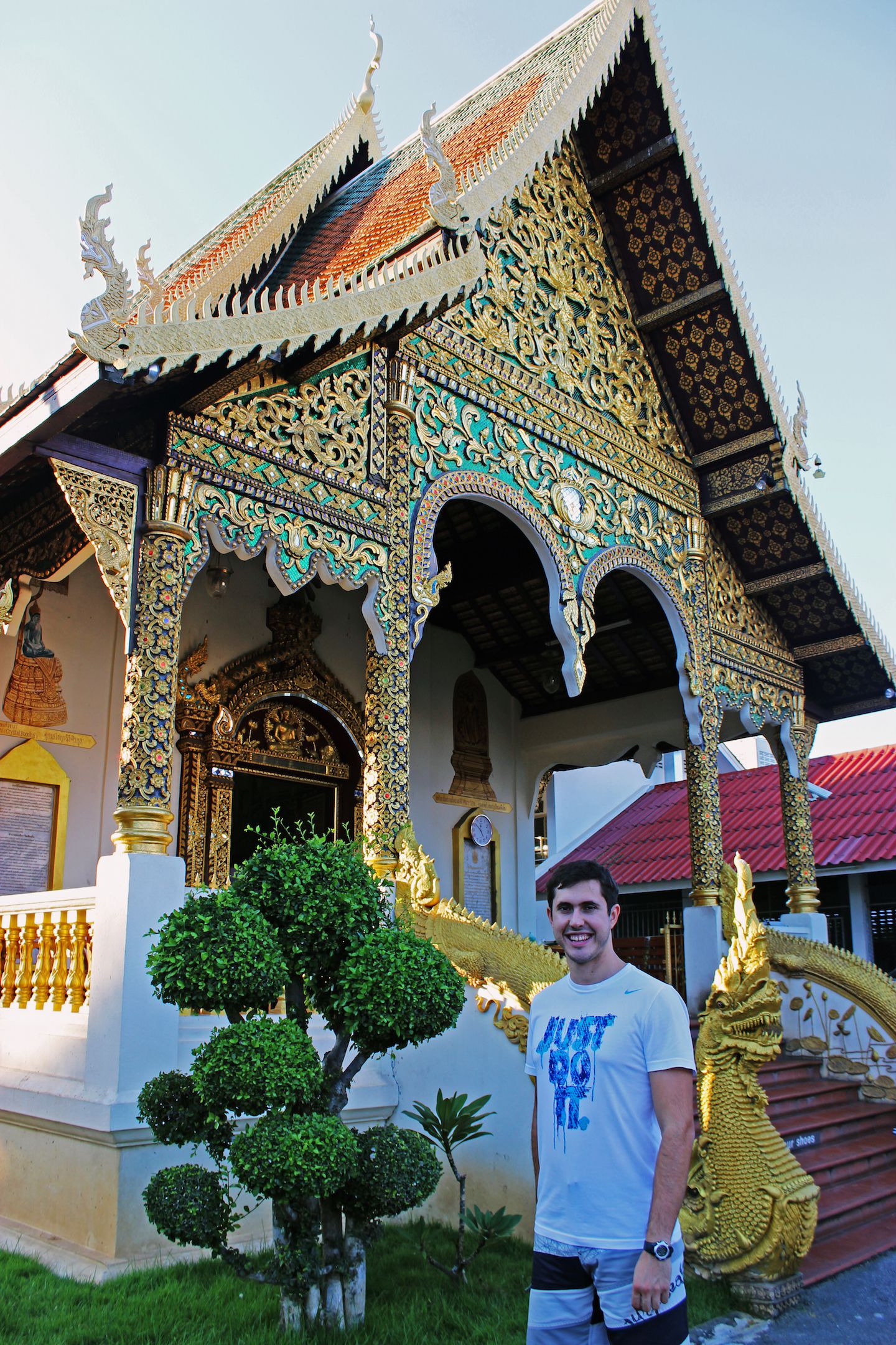 Carlos at Wat Chiang Man in Chiang Mai