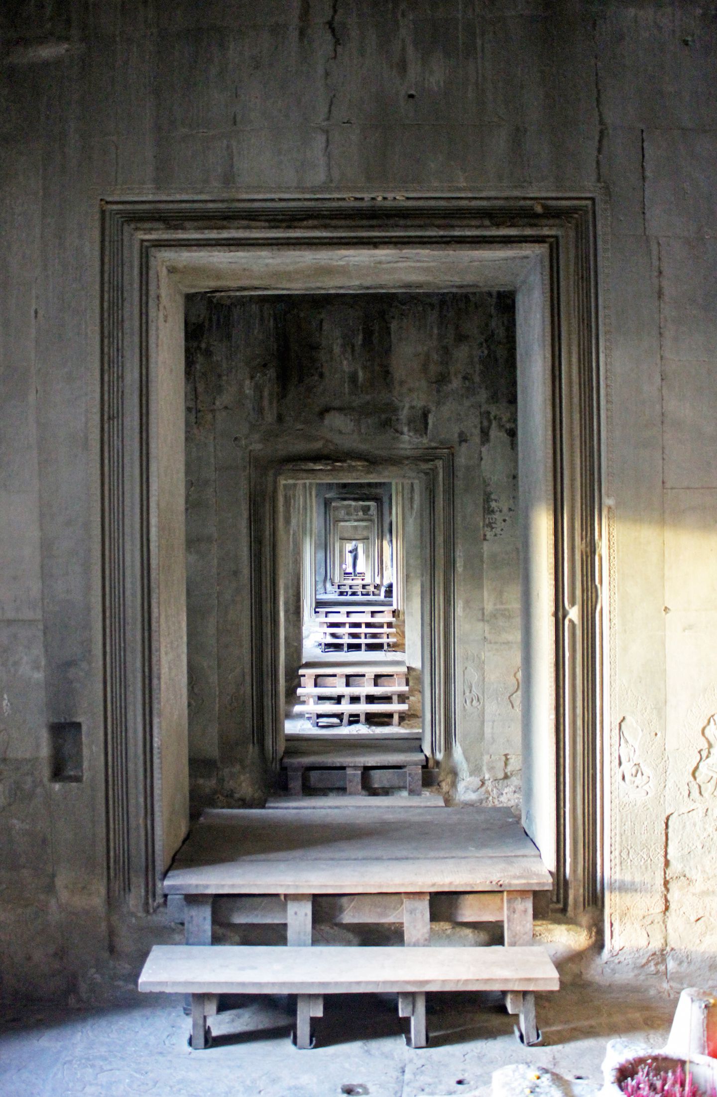 Corridors at the entrance of Angkor Wat