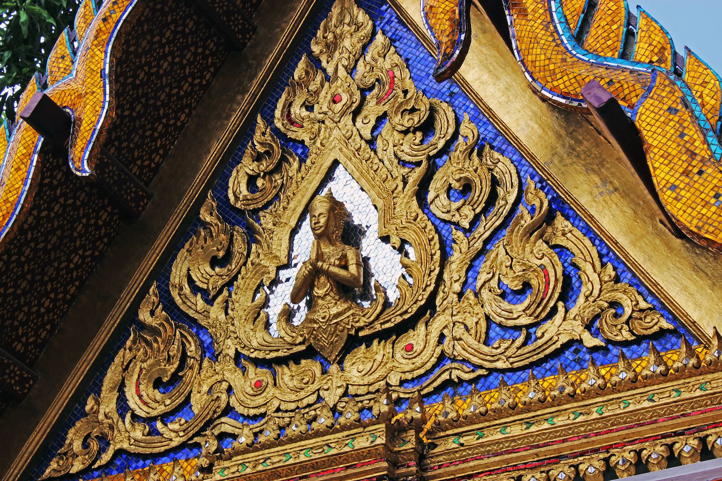 Decorated gable at Wat Phra Kaew
