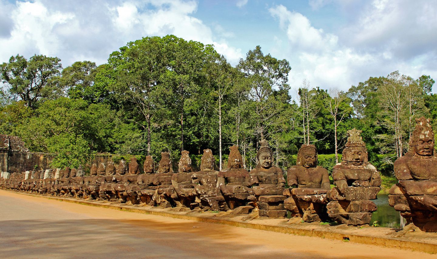Demons pulling the Naga at the gates of Angkor Thom