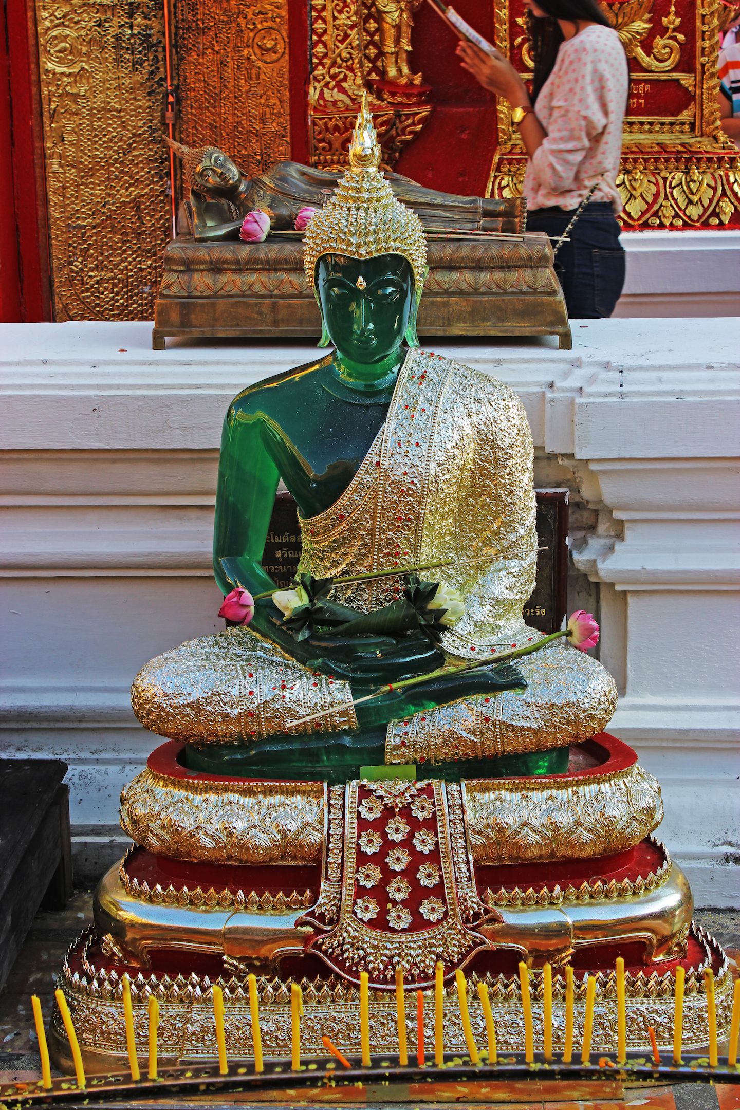 Emerald Buddha replica at Wat Doi Suthep in Chiang Mai