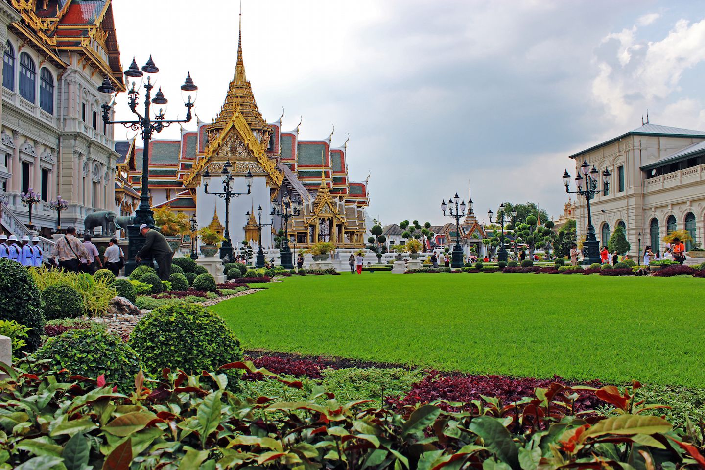 Garden at the Grand Palace in Bangkok