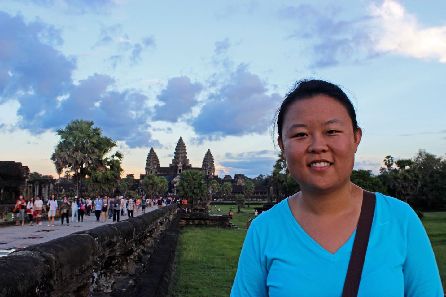 Julie at Angkor Wat