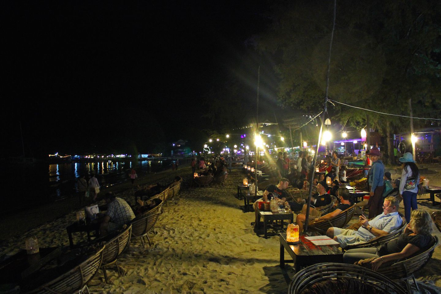 Nightlife at the Serendipity Beach in Sihanoukville