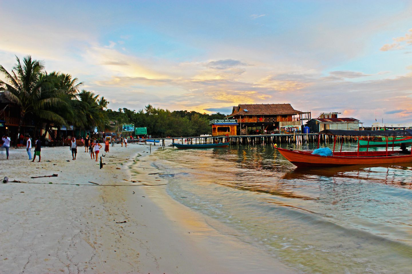 Piers in Koh Rong