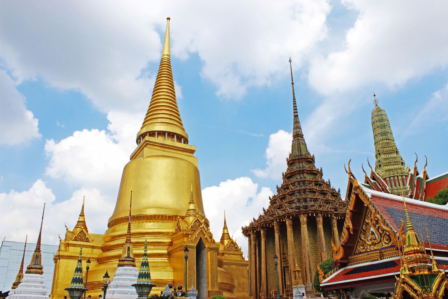Walking into Wat Phra Kaew in the Grand Palace, Bangkok