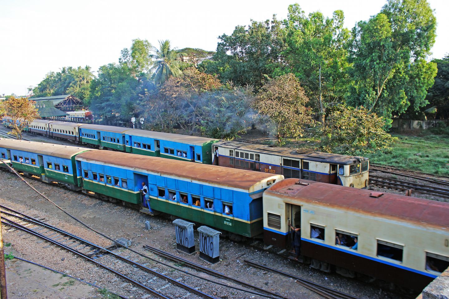 Train in Yangon, Myanmar