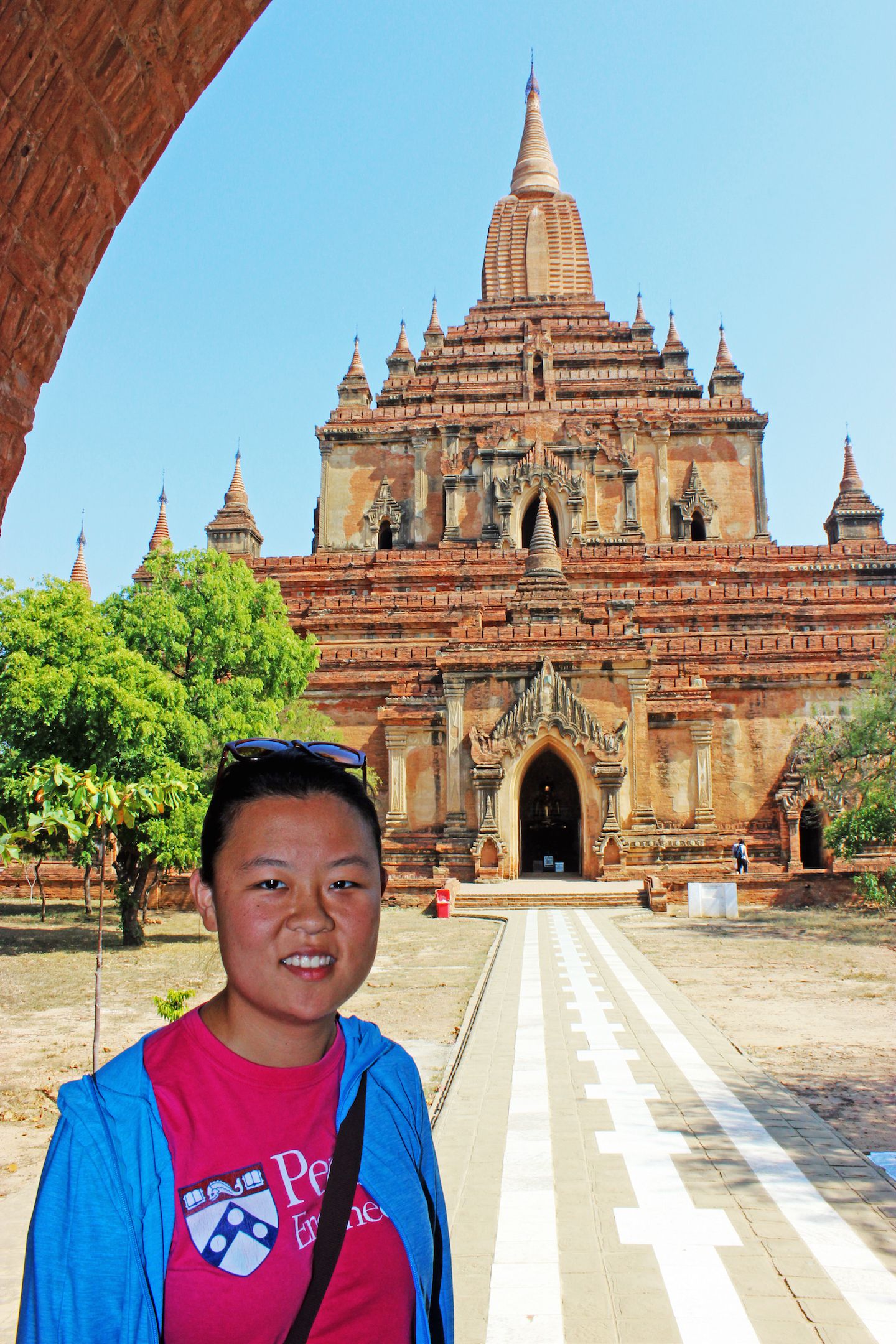 Julie at Sulamani Temple, Bagan, Myanmar