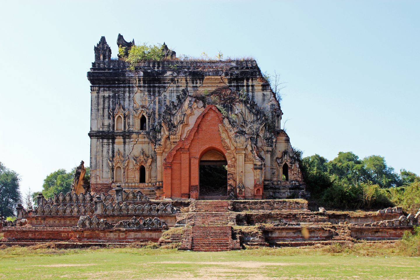 Temple ruins in Inwa, Myanmar