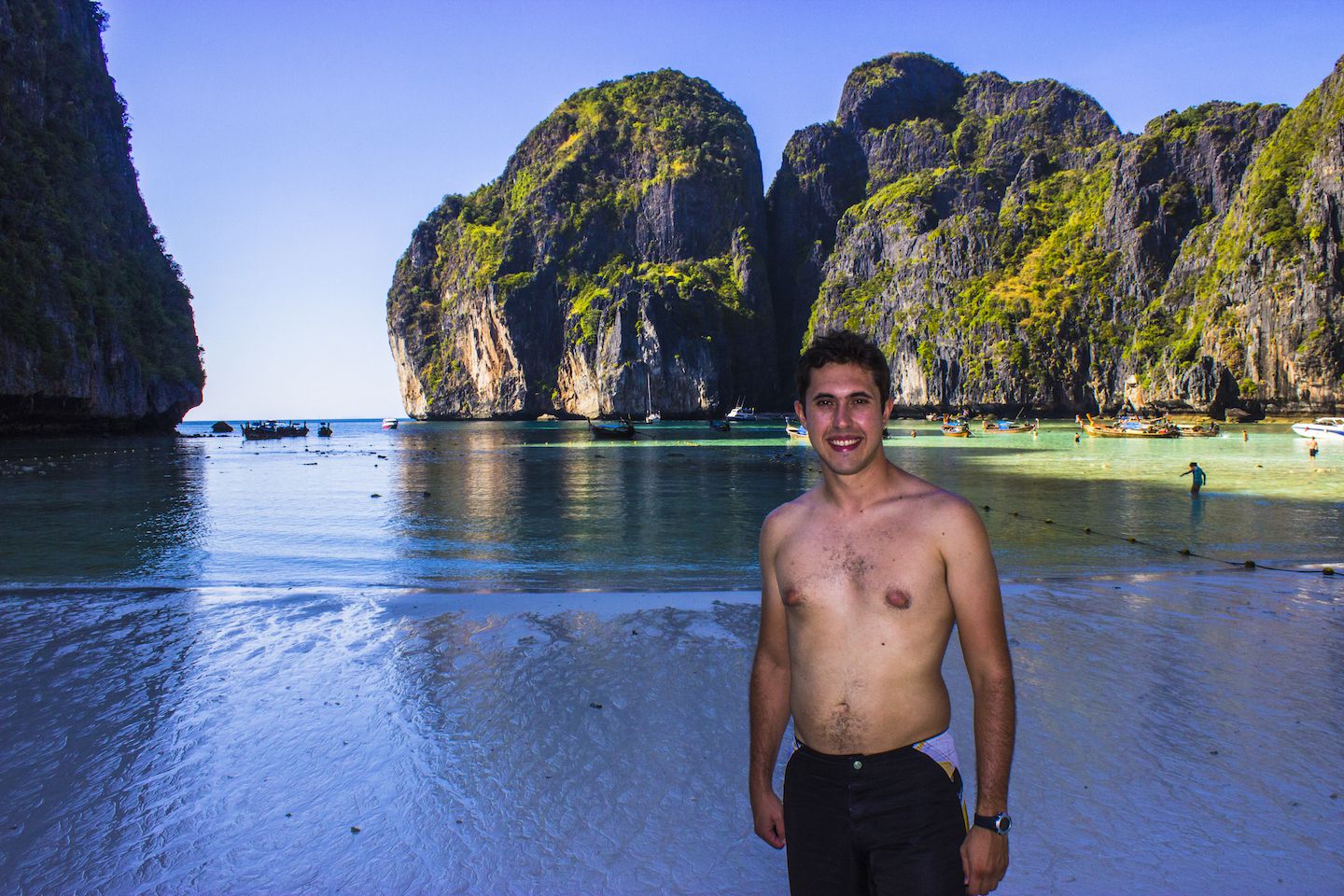 Carlos at Maya Bay, Koh Phi Phi Leh, Thailand